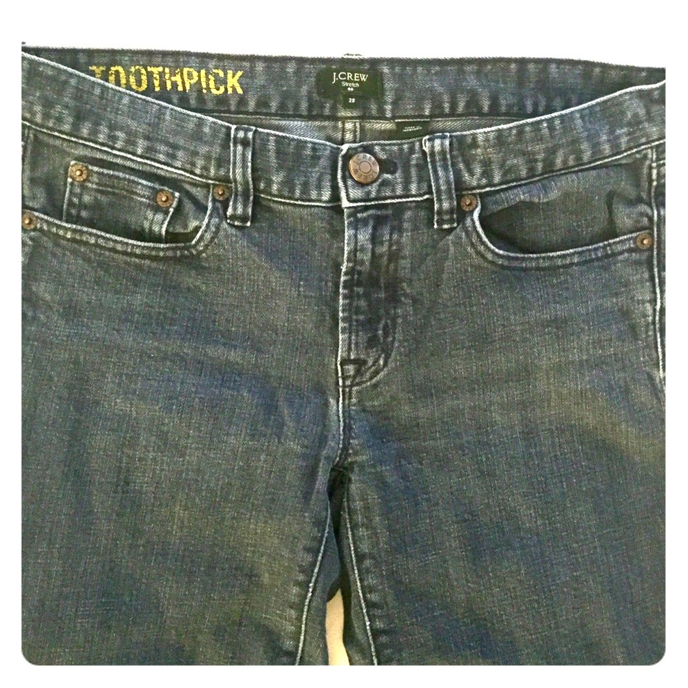 J. Crew Toothpick Medium Wash Jeans, Size 28R